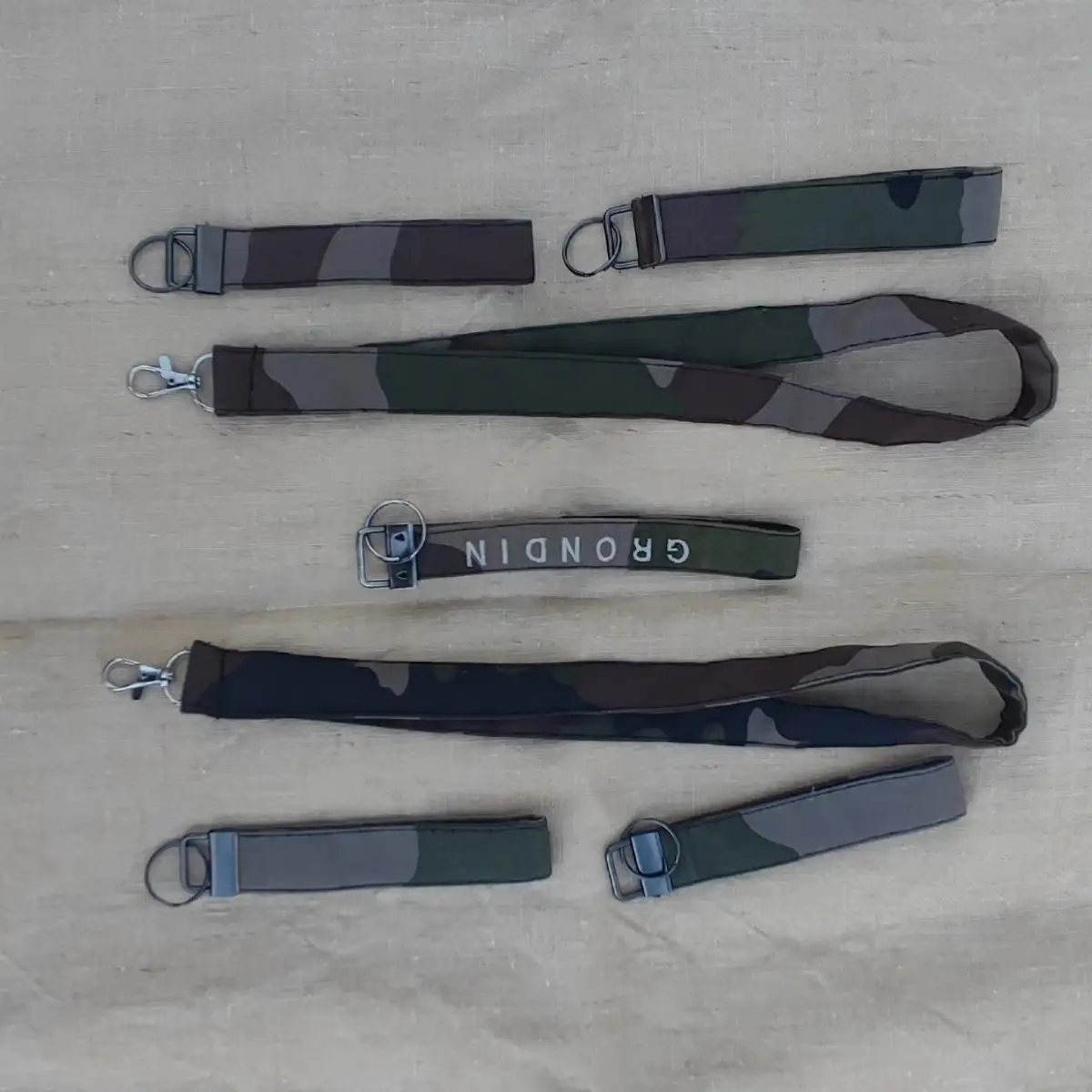 Porte-clefs brodés et personnalisables